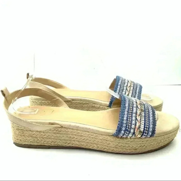 Kaari Blue Jessie Espadrille sandal 9 flatforms - Picture 2 of 11